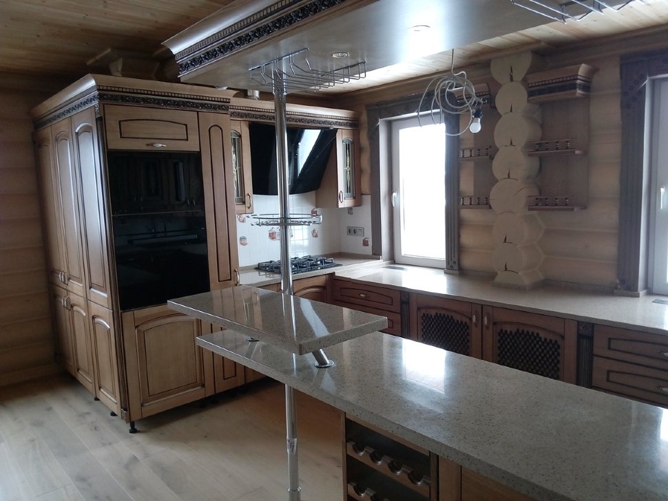 Минимализм восточная фрезерованный мдф кухня Germes, ДСП 1м Вариант 788