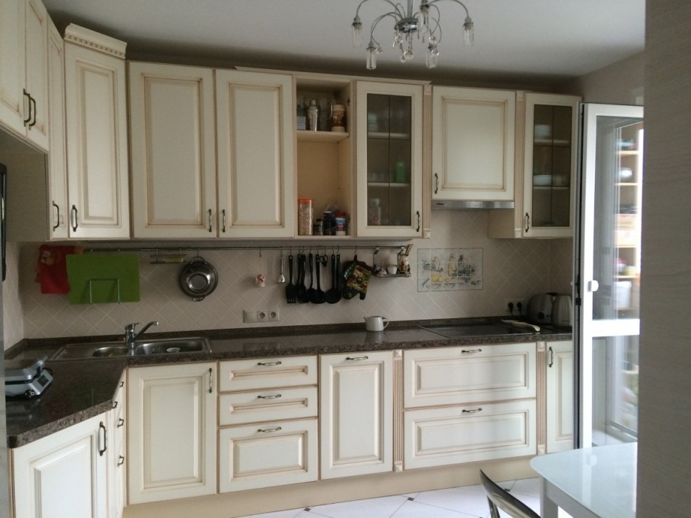 Жёлтая кухня 5 метров угловая Germes ДСП, МДФ 1 метр Вариант 2332