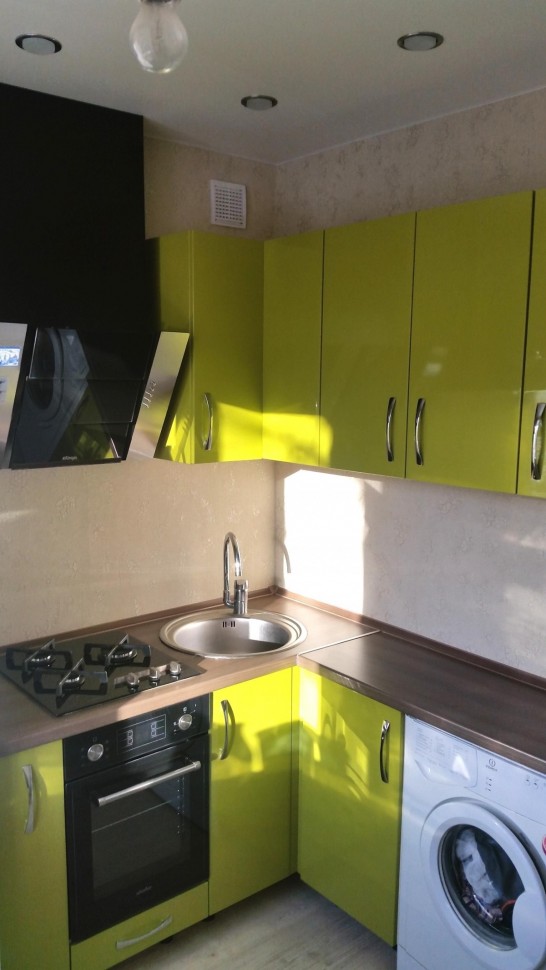 Класcика итальянская пластиковая кухня Deluxe, ДСП 1м Вариант 1578