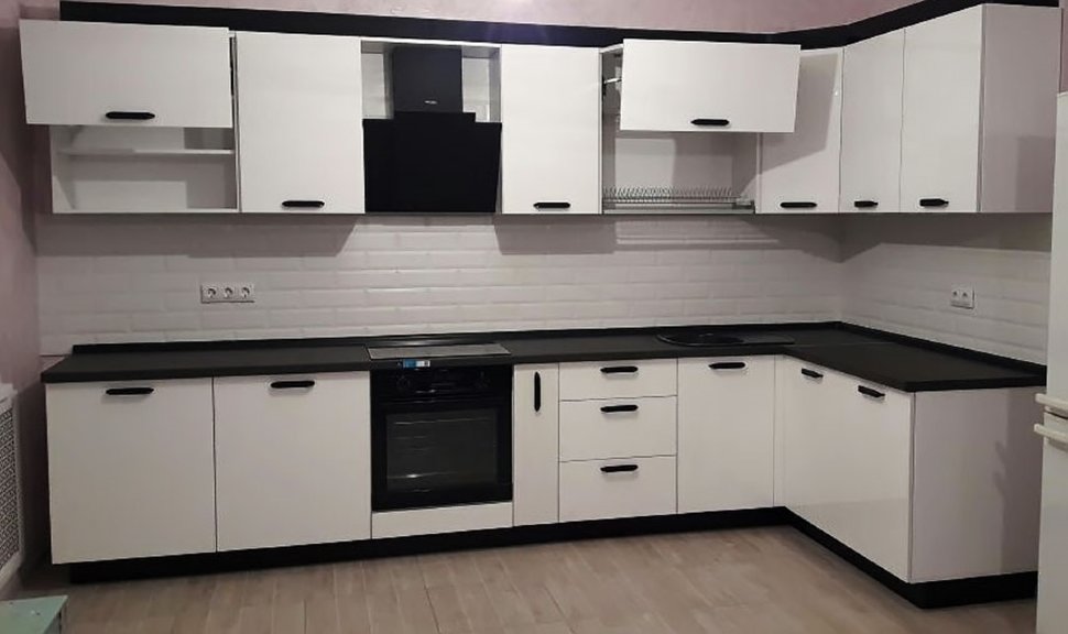 Модерн итальянская пластик кухня Germes, ДСП 1м Вариант 599