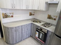 Лофт восточная пластиковая кухня Germes, ДСП 1м Вариант 537