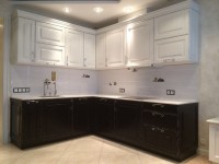 Лофт восточная крашенная кухня Deluxe, ДСП 1м Вариант 1317