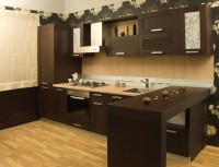 Кантри немецкая пластик кухня Deluxe, ДСП 1м Вариант 1559