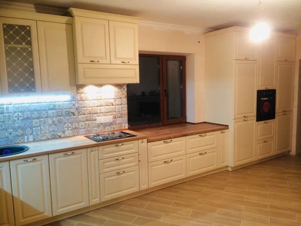 Розовая кухня 5 метров угловая Germes ДСП, МДФ 1 метр Вариант 2469