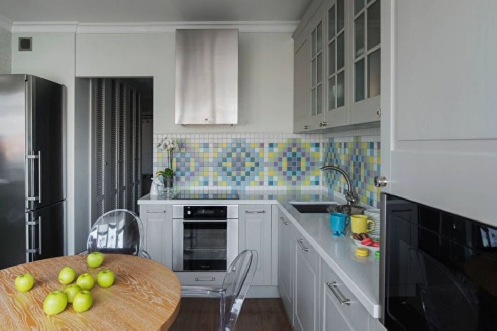 Красная кухня 5 метров угловая Germes ДСП, МДФ 1 метр Вариант 2412