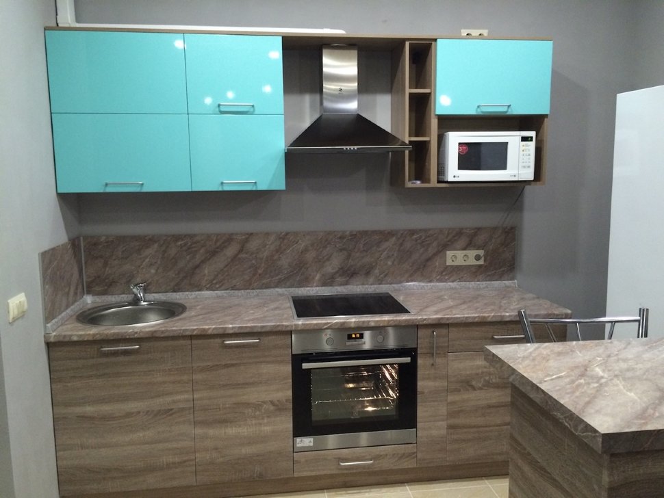 Лофт итальянская крашенная кухня Germes, ДСП 1м Вариант 235