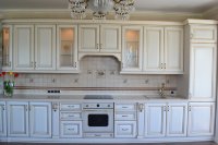 Барокко американская кухня из натурального дерева Germes, ДСП 1м Вариант 10