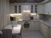 Белая кухня 3 метра угловая Germes ДСП, МДФ 1 метр Вариант 2268