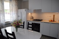 Голубая кухня 5 метров угловая Germes ДСП, МДФ 1 метр Вариант 2303