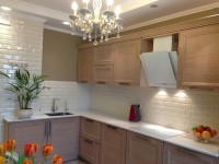 Голубая кухня 2 метра угловая Germes ДСП, МДФ 1 метр Вариант 2293