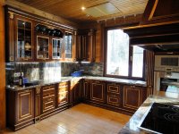 Минимализм итальянская кухня из натурального дерева Germes, ДСП 1м Вариант 58