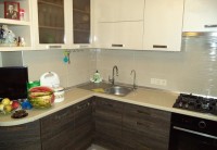 Рококо итальянская пластиковая кухня Germes, ДСП 1м Вариант 663