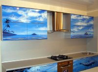 Хай-тек европейская пленочная кухня Germes, ДСП 1м Вариант 962