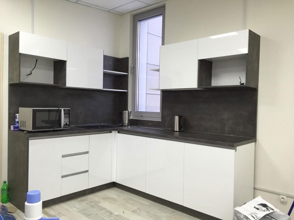 Рококо восточная пластиковая кухня Deluxe, ДСП 1м Вариант 1756