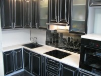 Классическая американская рамочный мдф кухня Deluxe, ДСП 1м Вариант 1854