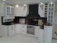 Классическая восточная деревянная кухня Deluxe, ДСП 1м Вариант 1138