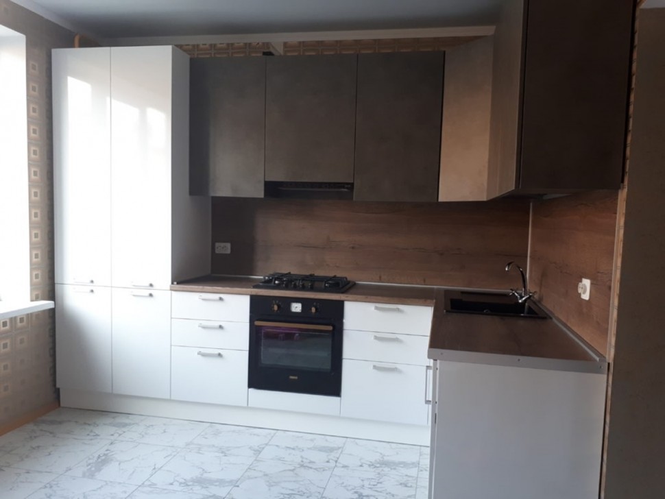 Кантри немецкая пластик кухня Deluxe, ДСП 1м Вариант 1560