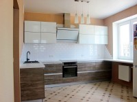 Модерн европейская кухня стекло Deluxe, ДСП 1м Вариант 1918