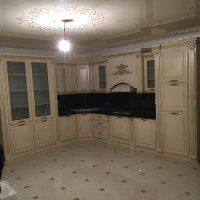 Модерн восточная деревянная кухня Germes, ДСП 1м Вариант 72