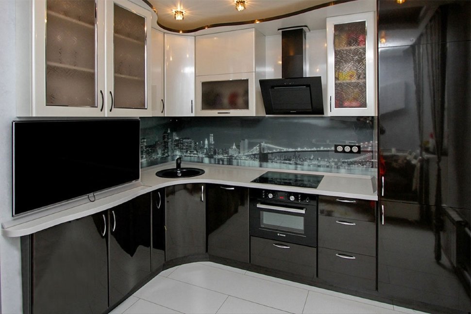 Модерн американская кухня краска Germes, ДСП 1м Вариант 279