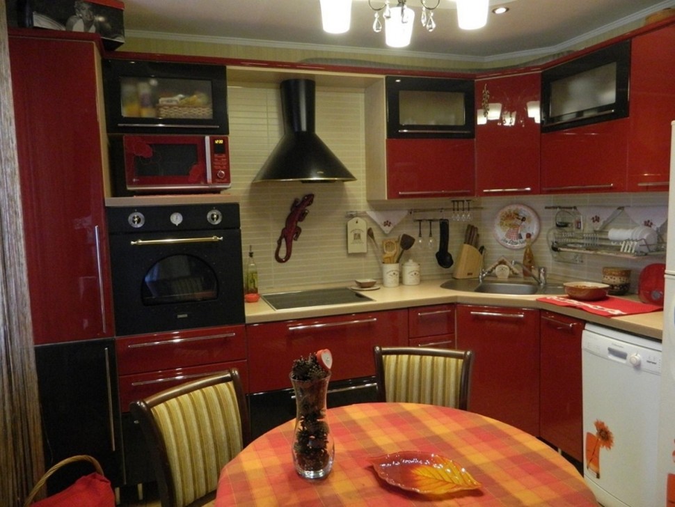 Барокко американская крашенная кухня Deluxe, ДСП 1м Вариант 1205