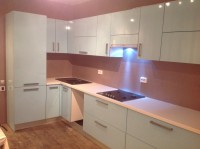 Рококо американская пластиковая кухня Germes, ДСП 1м Вариант 641