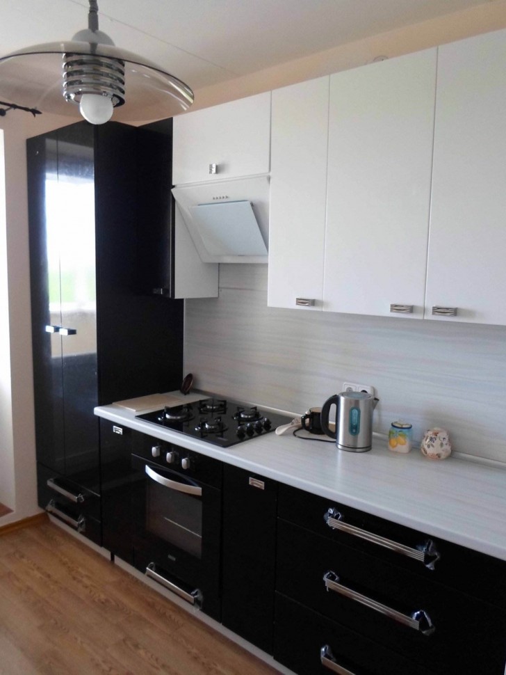 Хай-тек американская пластиковая кухня Deluxe, ДСП 1м Вариант 1783