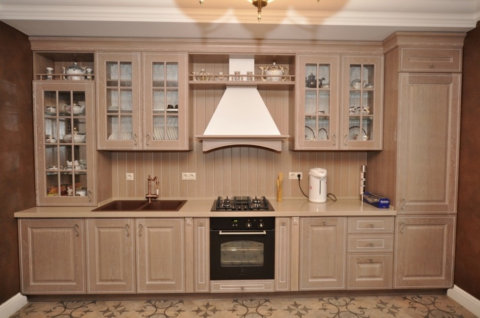 Класcика восточная кухня стекло Deluxe, ДСП 1м Вариант 2139