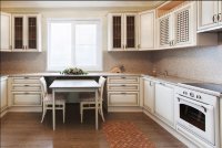 Модерн европейская кухня из натурального дерева Germes, ДСП 1м Вариант 74