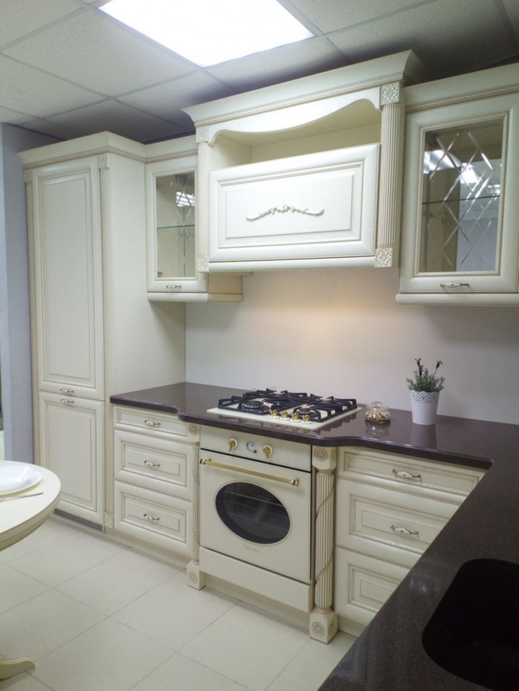 Модерн американская деревянная кухня Deluxe, ДСП 1м Вариант 1168