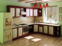 Лофт европейская кухня пленка Germes, ДСП 1м Вариант 924