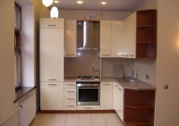 Минимализм итальянская пластик кухня Deluxe, ДСП 1м Вариант 1673