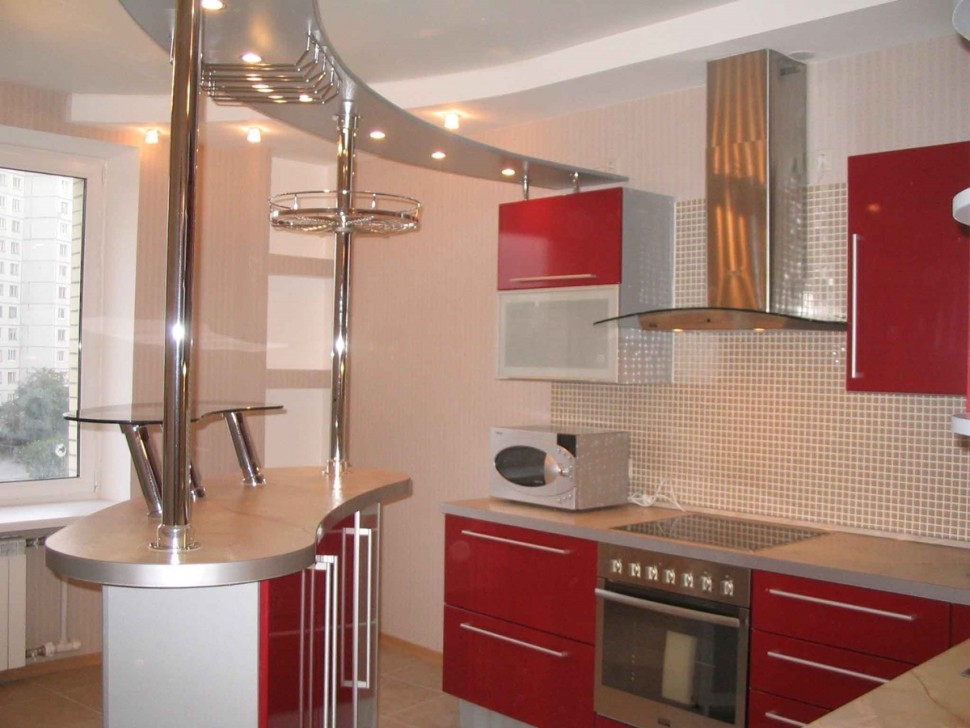 Класcика европейская пластиковая кухня Deluxe, ДСП 1м Вариант 1575