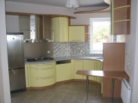 Барокко немецкая пластик кухня Deluxe, ДСП 1м Вариант 1531