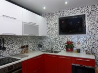 Зелёная кухня 6 метров угловая Germes ДСП, МДФ 1 метр Вариант 2361