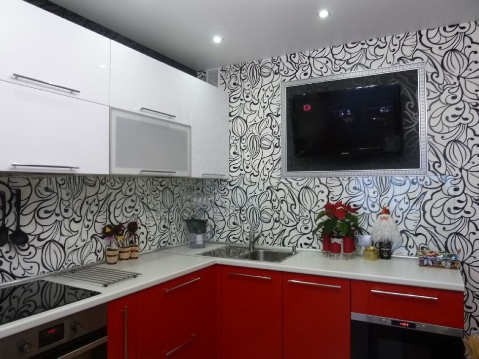 Зелёная кухня 6 метров угловая Germes ДСП, МДФ 1 метр Вариант 2361