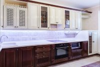 Прованс европейская кухня из натурального дерева Germes, ДСП 1м Вариант 84