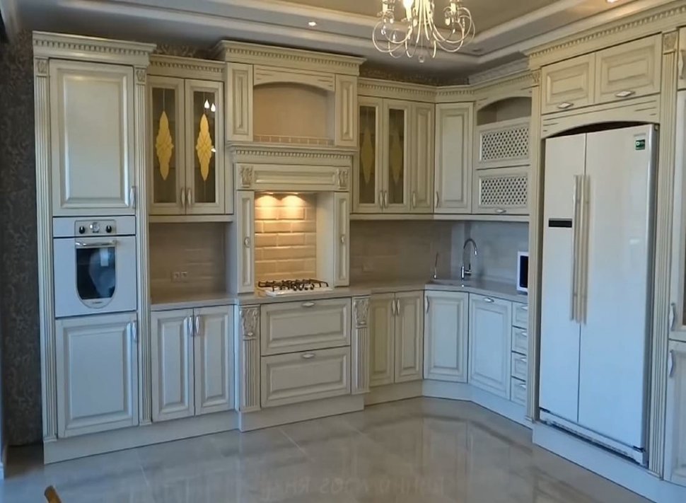 Минимализм немецкая деревянная кухня Germes, ДСП 1м Вариант 62