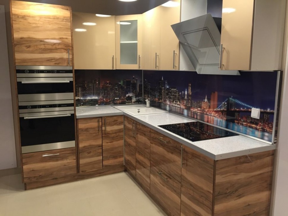 Барокко европейская крашенная кухня Deluxe, ДСП 1м Вариант 1212