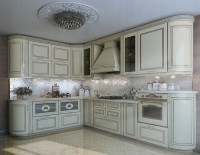 Рококо немецкая фрезерованный мдф кухня Deluxe, ДСП 1м Вариант 1977