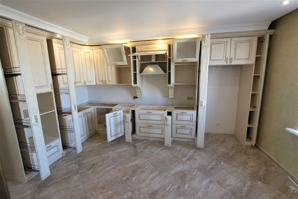 Минимализм немецкая деревянная кухня Germes, ДСП 1м Вариант 64