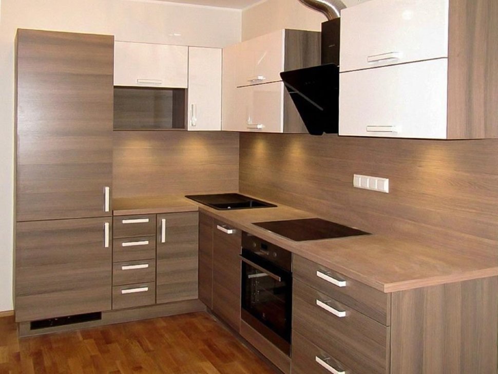 Лофт американская пластиковая кухня Germes, ДСП 1м Вариант 524