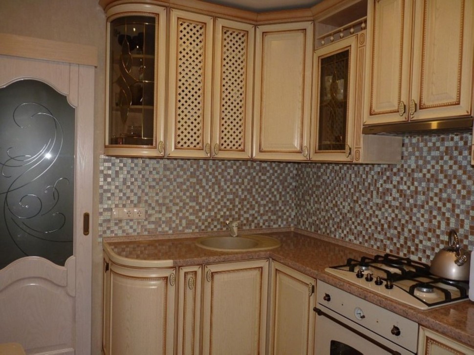 Белая кухня на заказ угловая Germes ДСП, МДФ 1 метр Вариант 2281