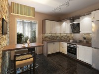 Белая кухня на заказ угловая Germes ДСП, МДФ 1 метр Вариант 2282