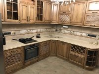 Классическая итальянская кухня из натурального дерева Germes, ДСП 1м Вариант 48