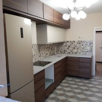 Классическая европейская пластик кухня Germes, ДСП 1м Вариант 496