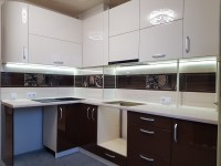 Минимализм немецкая пленочная кухня Deluxe, ДСП 1м Вариант 2064