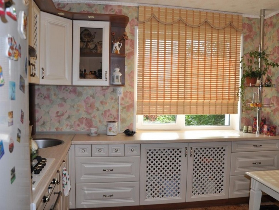 Жёлтая кухня на заказ угловая Germes ДСП, МДФ 1 метр Вариант 2343