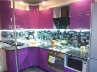 Синяя кухня 5 метров угловая Germes ДСП, МДФ 1 метр Вариант 2500