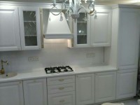 Модерн американская кухня стекло Germes, ДСП 1м Вариант 1051